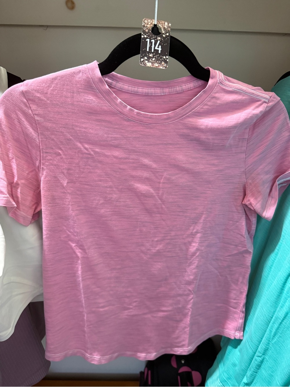 114 lululemon athletica swiftly t Pink Crewneck